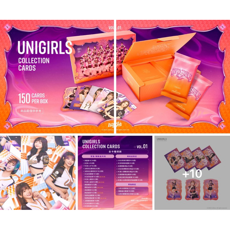 預購 統一獅Uni-girls 年度女孩卡Vol.1 精裝盒