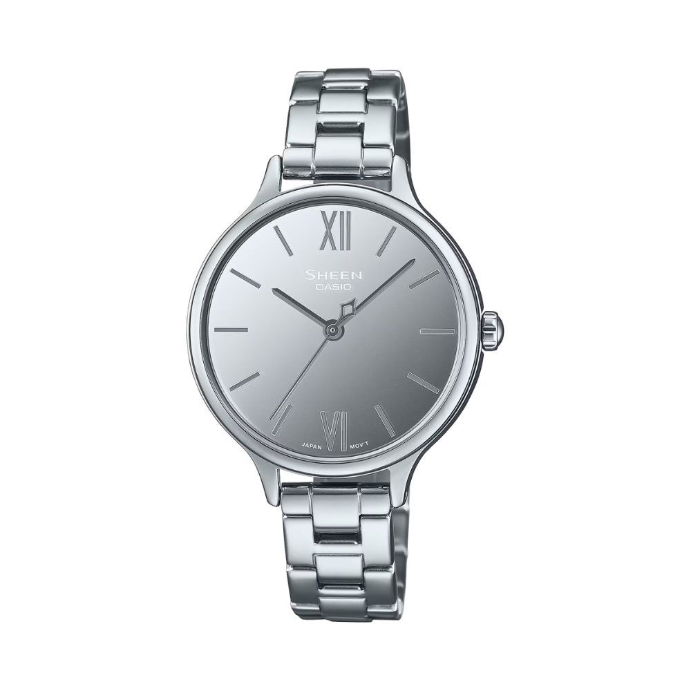 【CASIO 卡西歐】SHEEN 優雅時尚不鏽鋼錶帶石英女錶 SHE-4560D-7A_32.1mm