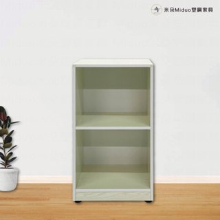 【米朵Miduo】1.3尺兩格塑鋼置物櫃 塑鋼收納櫃 防水塑鋼傢俱(寬41.5*深31*高77公分)