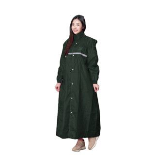 東伸 DongShen 1-4 勇士型 尼龍 全開雨衣 軍綠 一件式雨衣