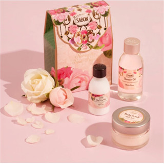 👑現貨~日本SABON 限量香氛白玫瑰禮盒 綠玫瑰明星三件組禮盒 情人節送禮