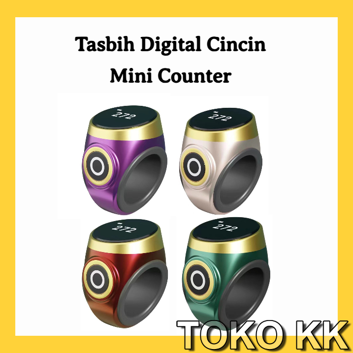 Tasbih Digital Mini Finger Tally Counter Baterai Tasbeh KM34