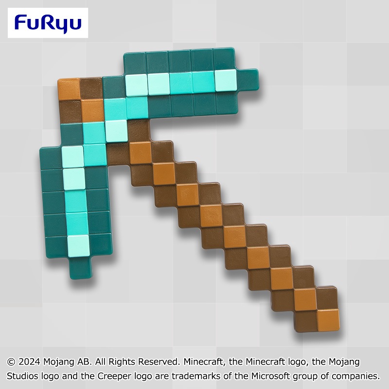 🔥鹿本🔥全新 日版 景品 FuRyu Minecraft 麥塊 當個創世神 鑽石鎬 公仔 模型