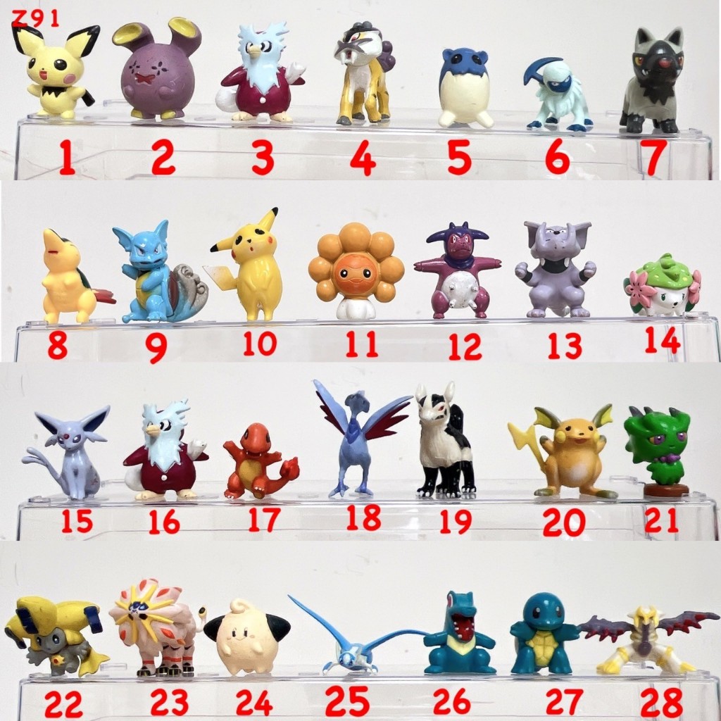 ♋魏玩具 Z 91 中型 二手 皮丘 咕妞妞 土狼犬 皮卡丘 謝米 小火龍 伊布 火球鼠 傑尼龜 雷丘 神奇寶貝 寶可夢