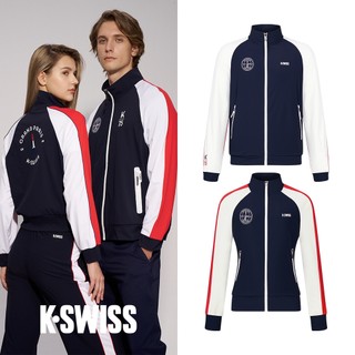K-SWISS Knit Jacket 立領外套(質感生活系列)-靜夜藍