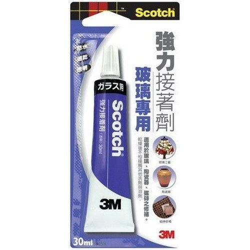 享亮文具樂園｜【3M】Scotch 強力接著劑  玻璃專用 陶瓷器 磁磚修補 速乾 30ml 6425