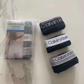 【OTD原創】三件入 免運 現貨 CK Calvin Klein CK內褲 男內褲 男生內褲 四角內褲 黑色內褲 內褲
