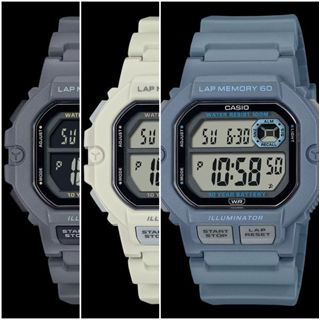 【CASIO】WS-1400H系列 十年電力電子錶款/防水100M/跑步訓練/44mm/公司貨【第一鐘錶】