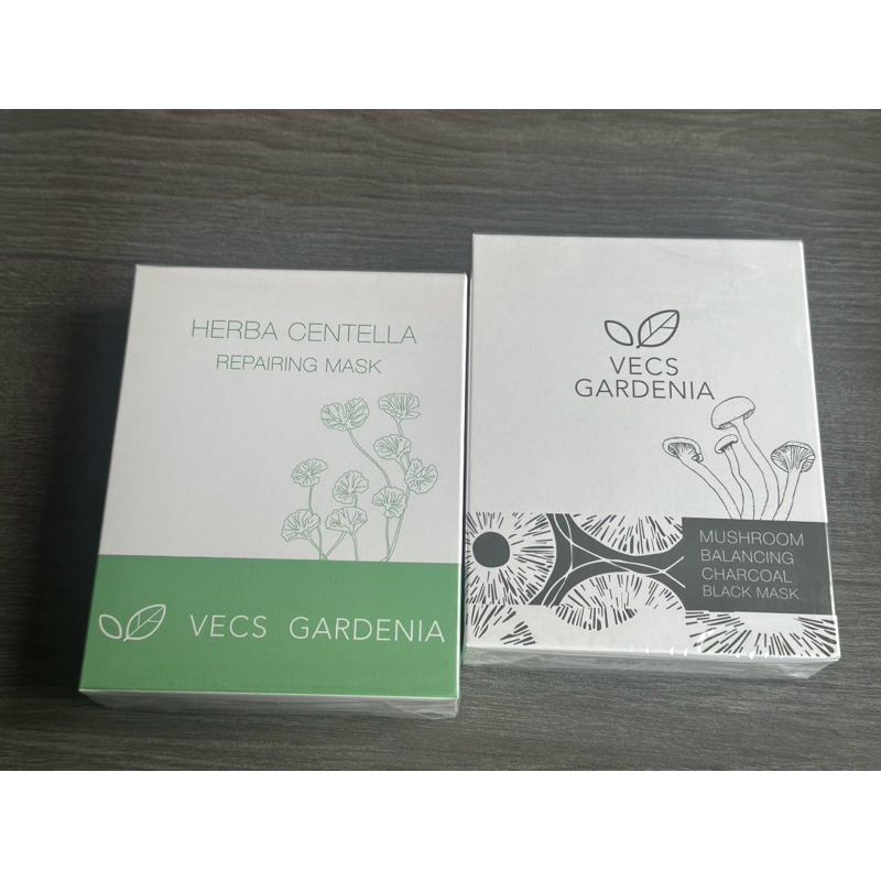 #灰  Vecs Gardenia嘉丹妮爾 蘑菇平衡淨膚黑面膜/積雪草修復面膜