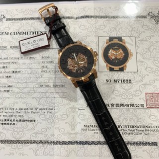【曼莉萊克｜全新】預購 MANLIKE 手錶 機械錶 限量888支 M71632 皮錶｜Little Bee 小蜜蜂精品
