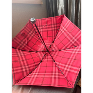 （已售出）特價🉐二手近全新Burberry 經典格子折疊2用傘 🌂（有缺陷 無傘套 不影響使用）日本製～