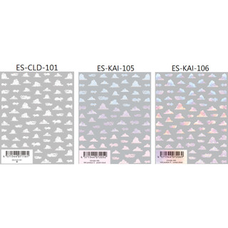 TSUMEKIRA日本製貼紙 es KAI pastel cloud sunset cloud 白雲 雲朵 日落 夕陽