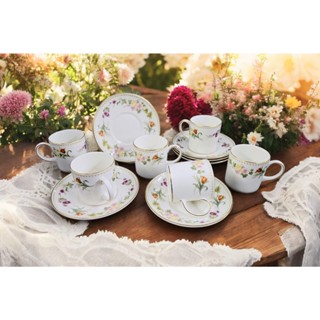 【Sunshine Antiques】Wedgwood - Mirabelle 英國骨瓷下午茶杯組茶杯咖啡杯 F.21