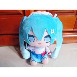 FuRyu 初音未來 蘇打冰淇淋汽水 哈密瓜蘇打 MIKU 坐姿 笑笑臉 景品 娃娃 玩偶