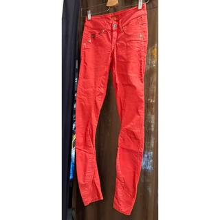 G-STAR RAW 3D SUPER SKINNY 水洗紅色窄管牛仔褲
