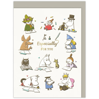 現貨 日本代購 Moomin 嚕嚕米 姆明家族 小不點 壓花燙金 多用途卡片 萬用賀卡 萬用卡片 生日卡 卡片 萬用
