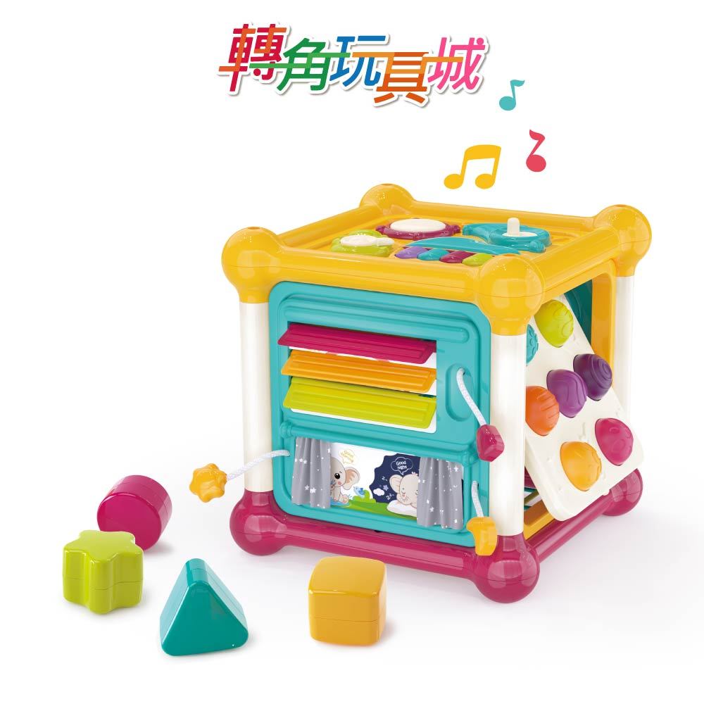 《玩具星球》音樂探索忙碌盒 六面體『轉角玩具城』《感統玩具 現貨》