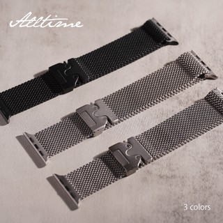 【太空金屬-鈦Ti】『DLC鍍膜』 旗艦款卡扣式米蘭鈦合金 Apple watch通用錶帶 Ultra S11 S12
