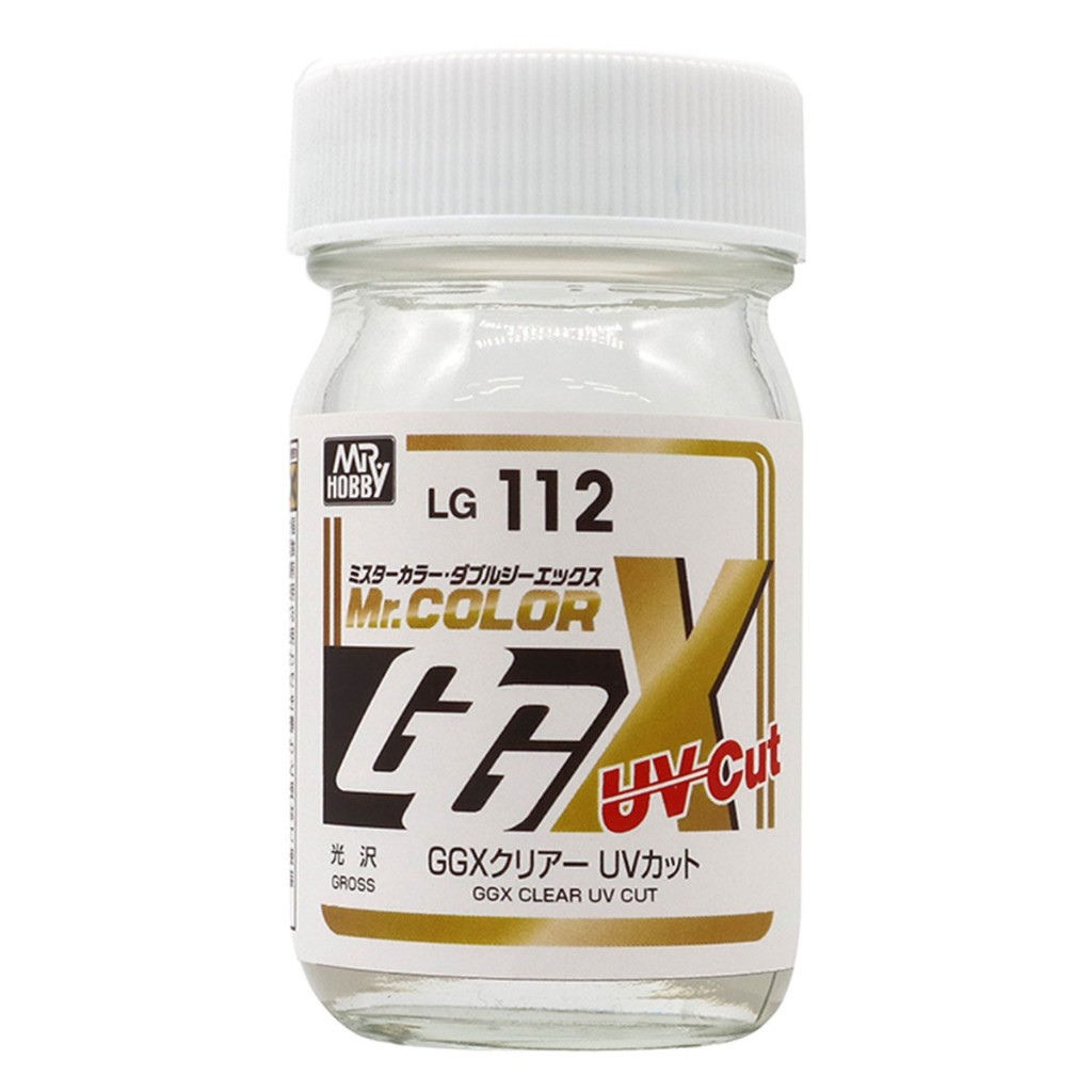 GUNZE  油性漆 GGX專用 抗UV透明亮光漆 有光澤 60ml 貨號LG112