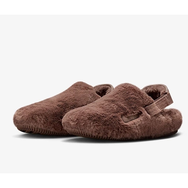 NIKE 棕色 拖鞋 毛絨絨 涼鞋 FZ3118-200 女鞋