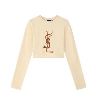ORI FREDERIQO YSL Yves Saint Laurent Rosé Blackpink 長袖 短版上衣