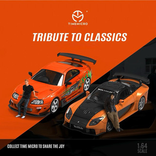 【六四分之一】TIMEMICRO｜TOYOTA SUPRA MK4 A80｜玩命關頭-保羅沃克特別版｜1/64合金模型車