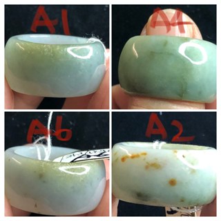 A組天然玉石緬甸玉正品A貨翡翠冰糯黃翡黃加綠飄紅翡玉戒指/扳指/指環