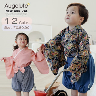 Augelute 兒童日式造型服套裝 二件式日本和服 cosplay套裝 萬聖節變裝 12002