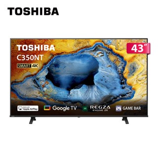 (無安裝) TOSHIBA 東芝 REGZA 43型4K Google TV液晶顯示器 43C350NT