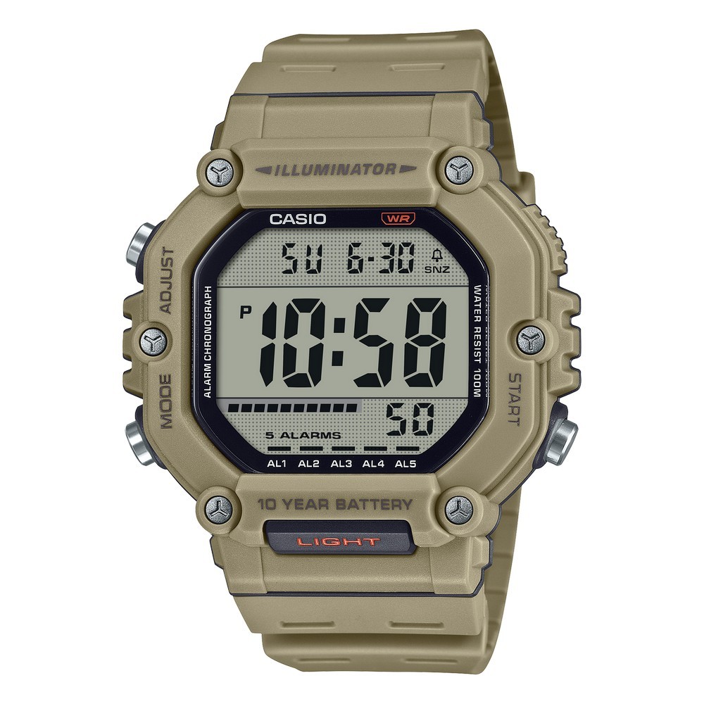 卡西歐 CASIO / AE-1600H-5A / 指針系列 (附錶盒) 100 米防水10 年電池壽命