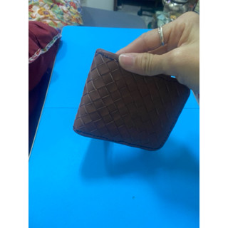 編織小羊皮短夾鞣革皮層