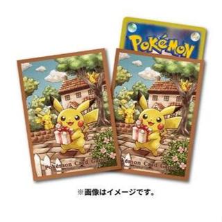 【91特賣場】寶可夢 PTCG 卡套 64張入 皮卡丘的禮物 寶可夢中心 皮卡丘(全新未拆)