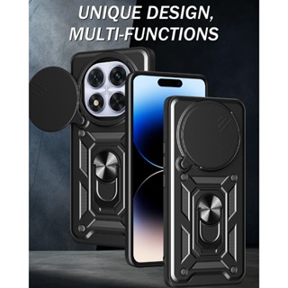 紅米 Redmi Note 14 13 12 pro+ 5G 鏡頭滑蓋支架保護殼 防摔手機殼 防窺鋼化膜保護貼鏡頭貼4G