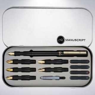 英國 MANUSCRIPT Deluxe Calligraphy Set 平尖鋼筆組: 左撇子專用