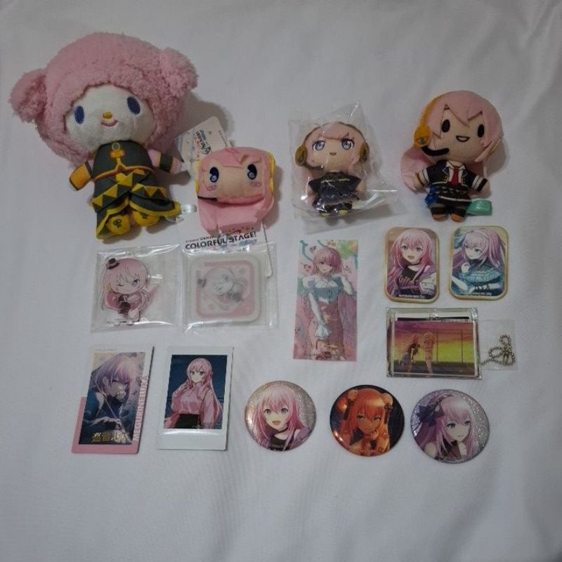 世界計畫 流歌Luka  娃娃 金簽 安美立牌 特典徽 厚磚 巡音流歌