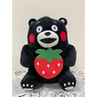 全新現貨 KUMAMON 熊本熊 坐姿 草莓 絨毛娃娃 18公分 娃娃 布偶 公仔 正版 可愛娃娃 填充玩具