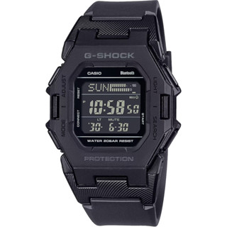 【CASIO 卡西歐】G-SHOCK 藍芽 簡約輕巧型 數位電子錶款 黑 GD-B500-1 41.5mm
