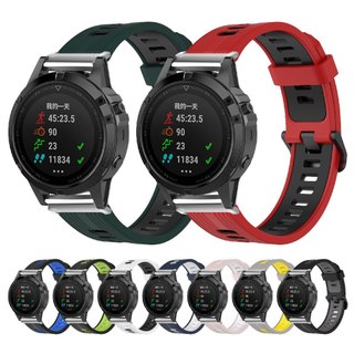 Garmin Fenix 9 8 Pro 7 條紋矽膠錶帶 Epix Pro Forerunner 970 965