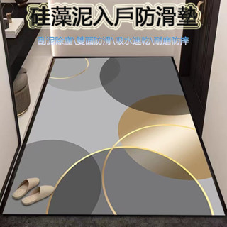 免運【臺灣熱賣】矽藻泥地墊 入戶地墊 進門地墊 玄關地墊 廚房地墊 軟式珪藻土地墊 廚房吸水墊 吸水防滑速乾 可定製裁剪