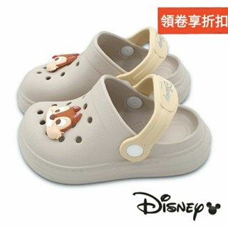 【MEI LAN】迪士尼 Disney (童) 奇奇蒂蒂 輕量 防水 布希鞋 洞洞鞋 園丁鞋 5824 奶茶另有多色可選