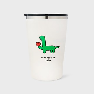 🇰🇷 韓國KKOBA 現貨 Joguman Studio 恐龍系列 不鏽鋼 環保杯 拿愛心蘋果 隨行杯 杯子 韓國文創