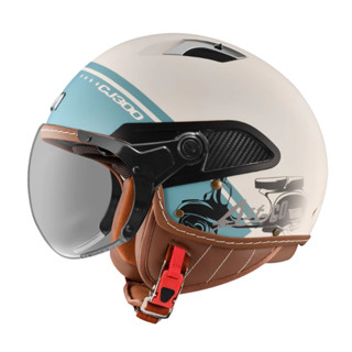 Astone CJ300 安全帽 CJ300 AR12 消光冷灰藍 內藏墨鏡 半罩 全可拆洗 W鏡片 飛行帽《比帽王》