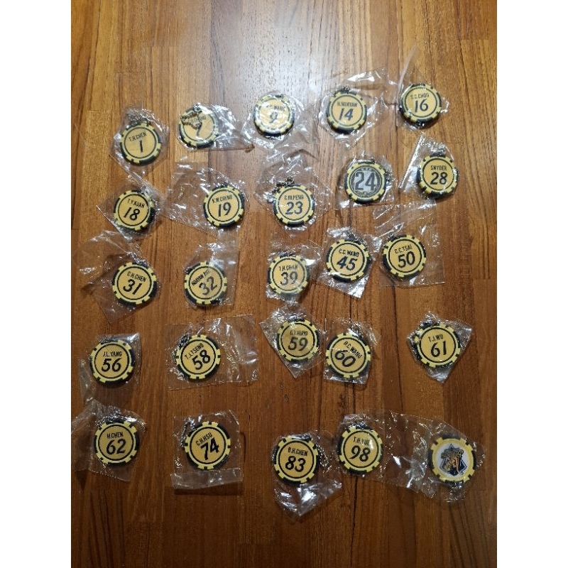 中信兄弟 籌碼鑰匙圈 扭蛋 全套25個 王威晨 江坤宇 周思齊 彭政閔 詹子賢 林威助