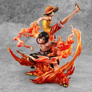 現貨 MegaHouse POP MAXIMUM 航海王 魯夫＆艾斯 兄弟之絆 20th Ver. PVC完成品