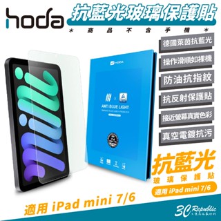 HODA 德國萊因 抗藍光 玻璃貼 保護貼 螢幕貼 適 iPad mini 7 6