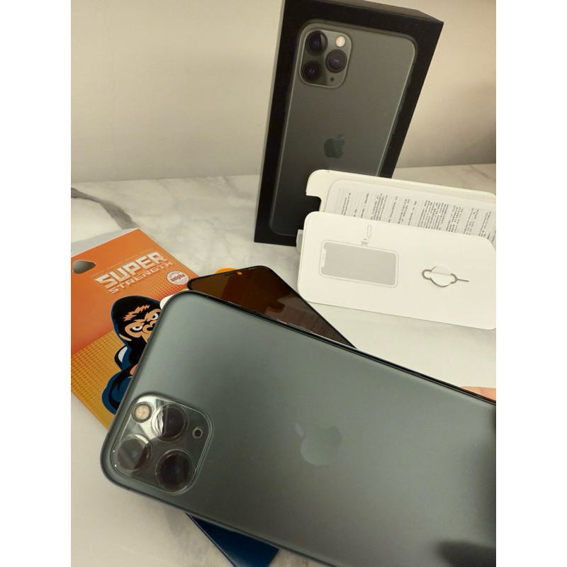 近全新 二手iPhone11 Pro 5.8吋 512G 大容量 綠色 無瑕高CP值 原廠盒 線 送玻璃保護貼