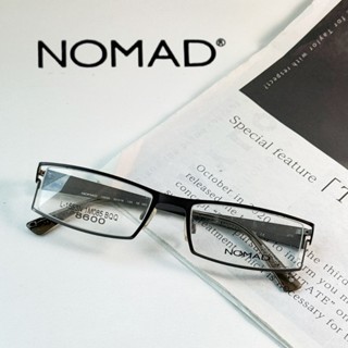 【NOMAD 】法國經典黑貓品牌｜法國製｜ 灰黑｜ 鏤空｜編織｜雙色｜鏡框出清 ｜長方框｜附原廠盒