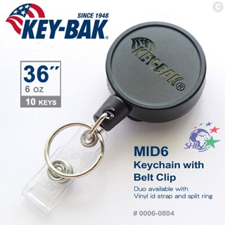 KEY-BAK MID6系列 36伸縮鑰匙圈腰掛式--附鑰匙圈(#0006-0804)【詮國】