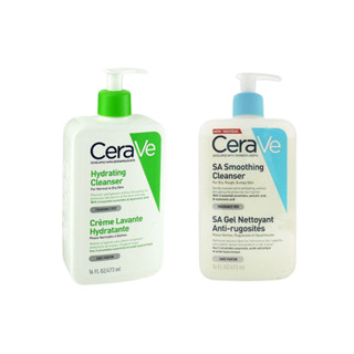 【CeraVe】輕柔保濕／水楊酸煥膚淨嫩潔膚露473ml｜美國皮膚科醫生推薦 潤澤平滑 長效保濕 D597333