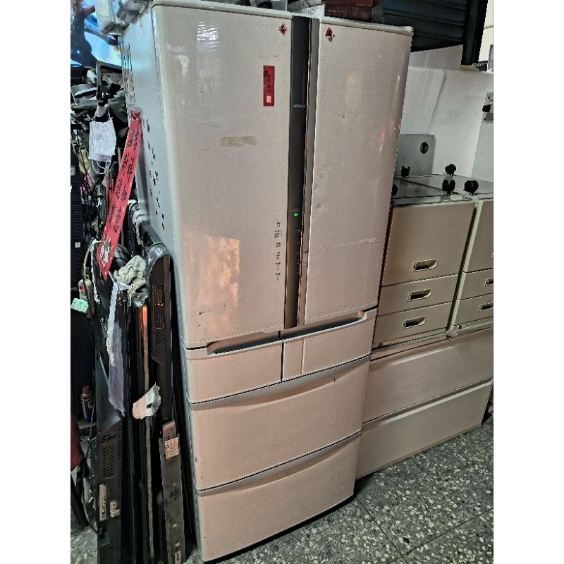 二手中古日立567公升6門變頻冰箱，自動製冰，型號，保固3個月，大戶藥師